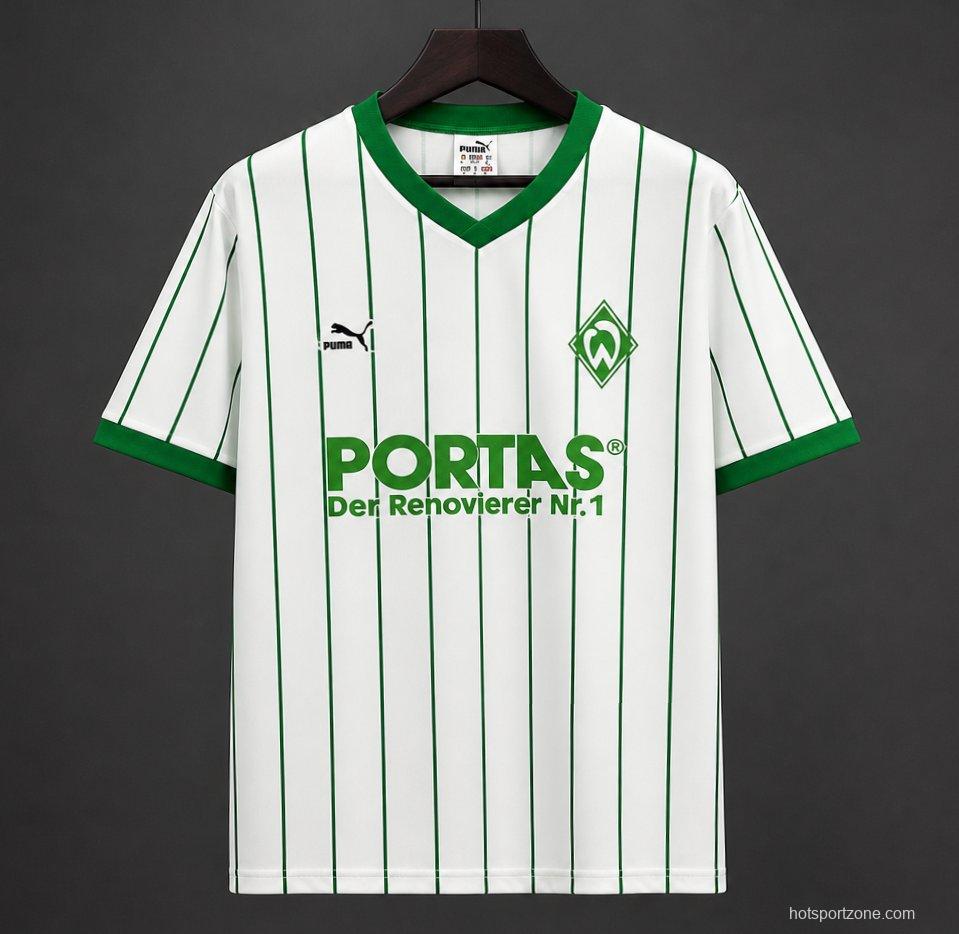 26/27 Werder Bremen White & Green Pinstripe  Vintage 2012/13  Remake Jersey