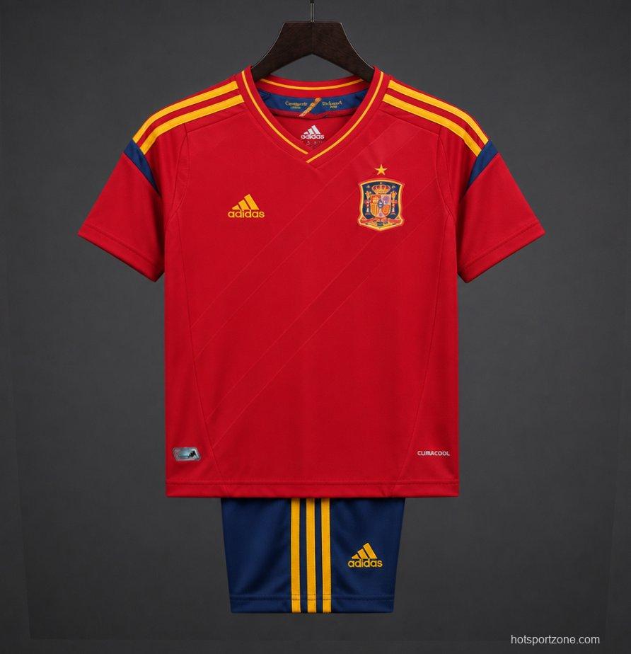 Retro Kids 2012 Spain Home Jersey