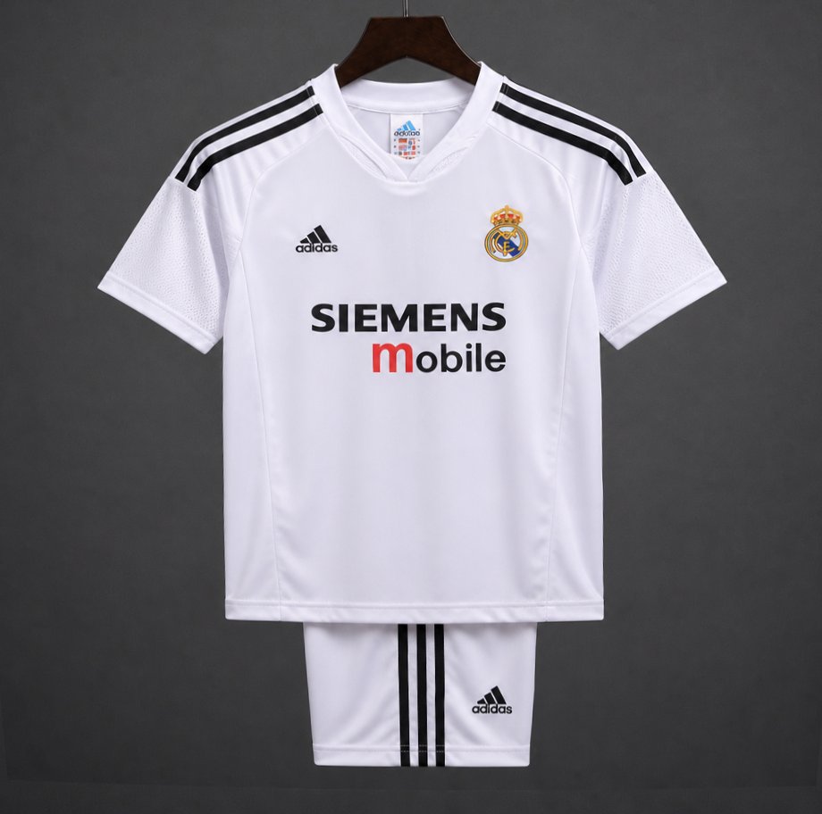 Retro Kids 04/05 Real Madrid Home Jersey
