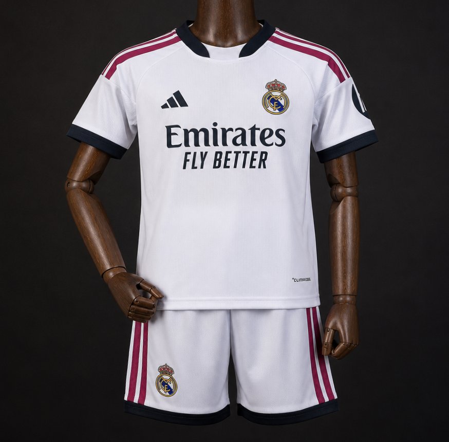 26/27 Kids Real Madrid Home Jersey