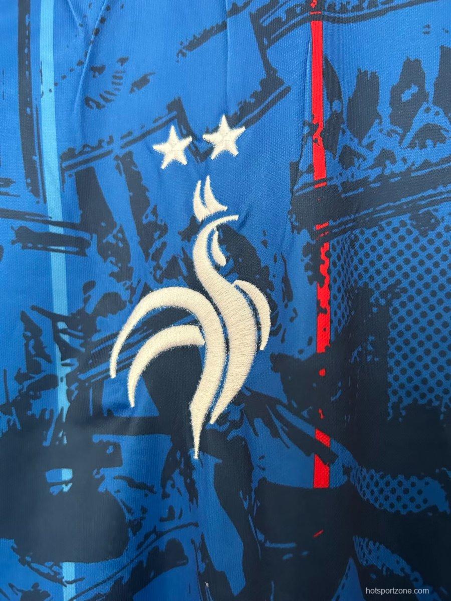 2026 France 'Les Bleus' Heritage Football Blue Jersey
