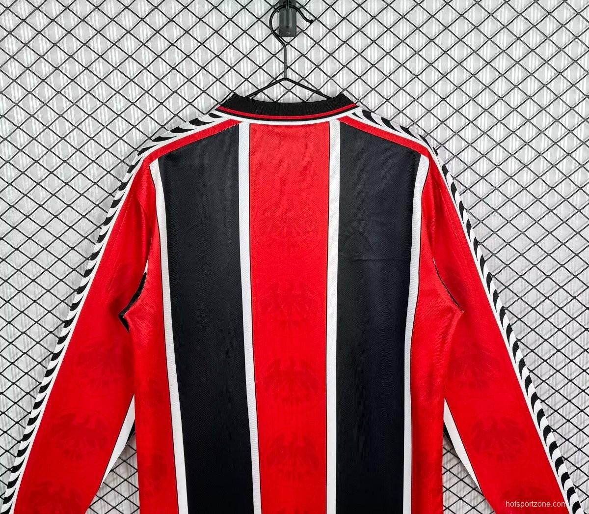Retro 95/96 Eintracht Frankfurt Home Long Sleeve Jersey