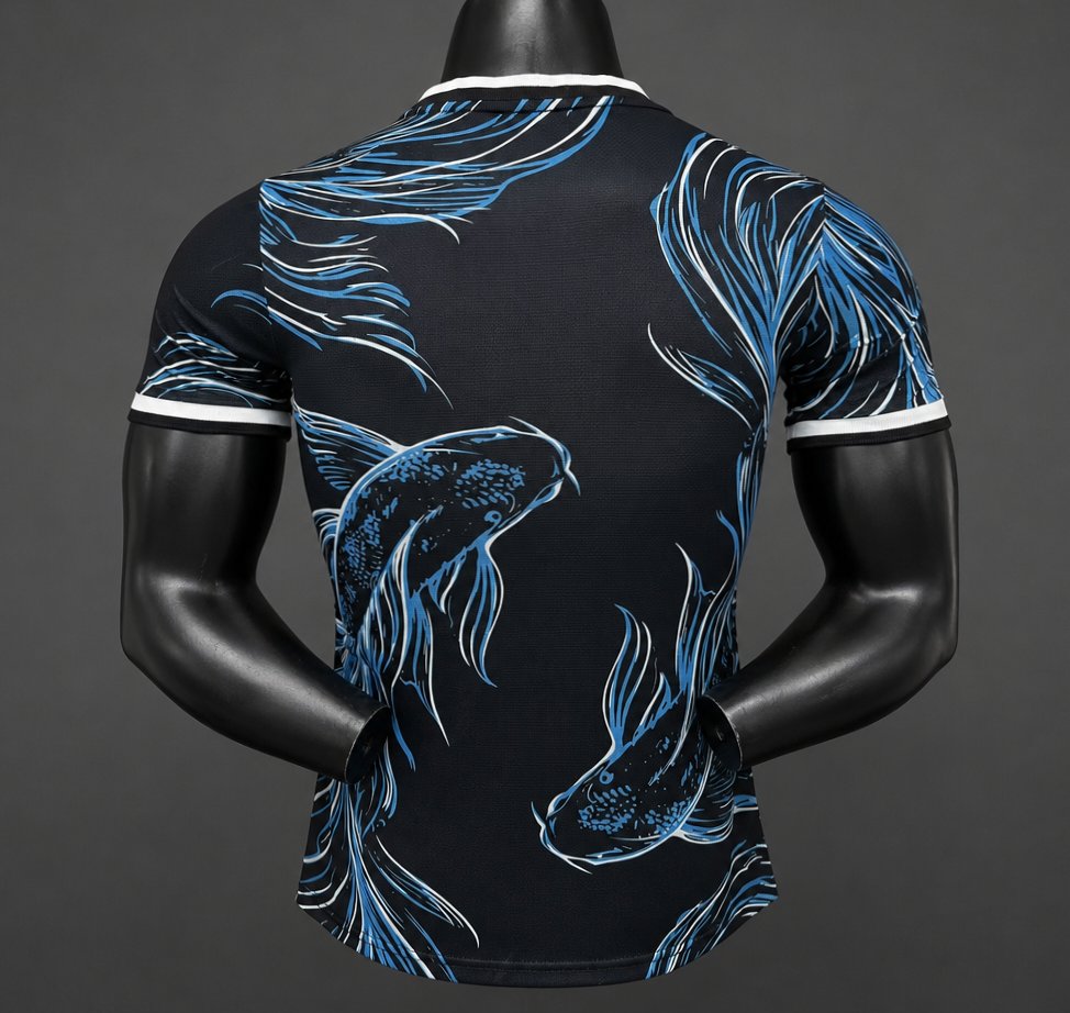 Player Version 2026 Argentina Black Koi Fish Special Edition Jersey