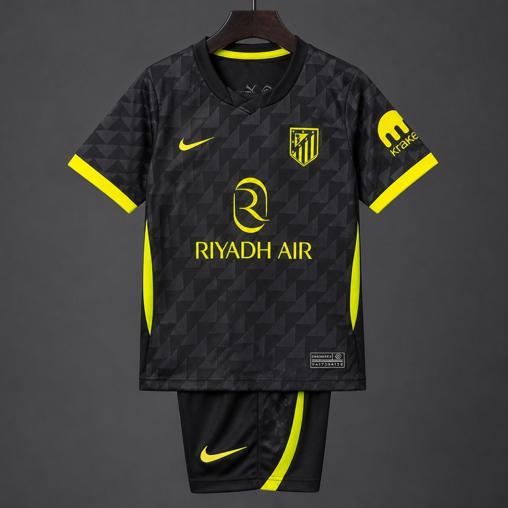 26/27 Kids Atletico Madrid Away Jersey