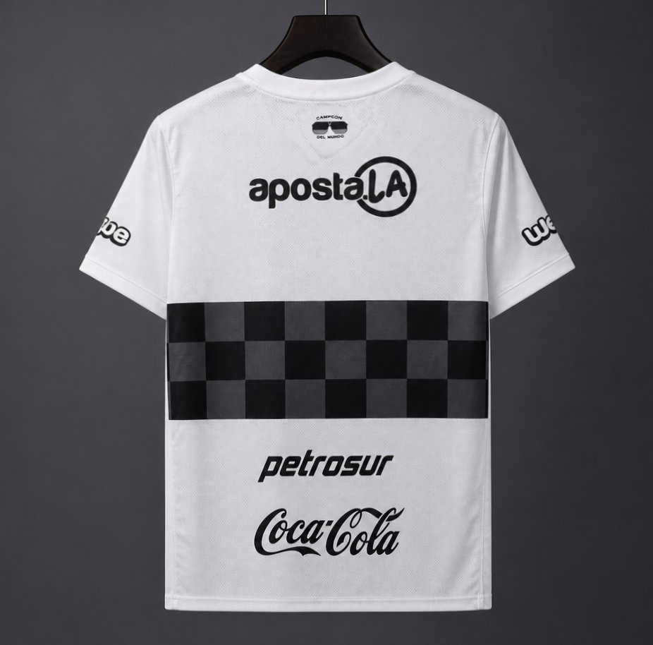 26/27 Olimpia Home White with Black Checkered Panel Jersey