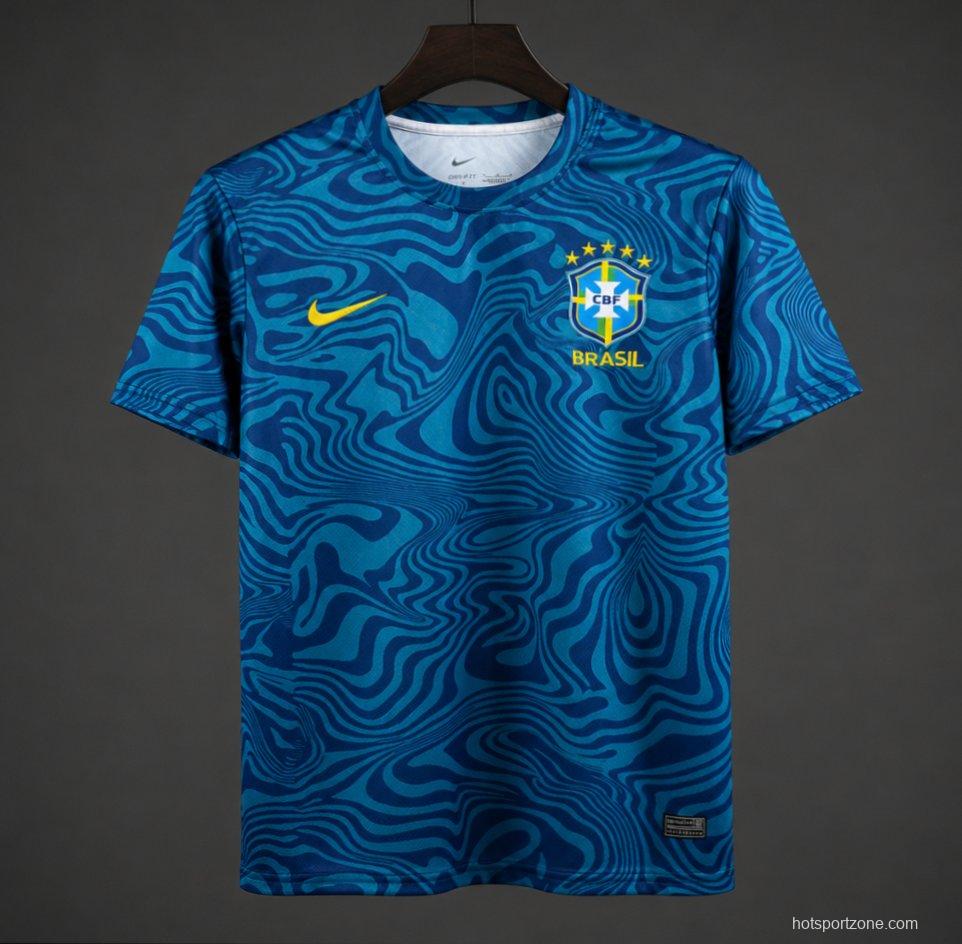 2026 Brazil Academy Pro Pre-Match Light Menta/Photo Blue Jersey