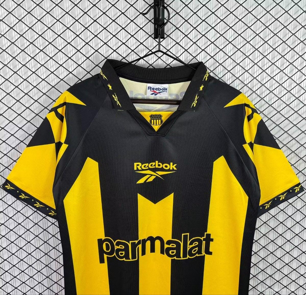 Retro 98/99 Club Atletico Penarol Home Yellow Black Jersey