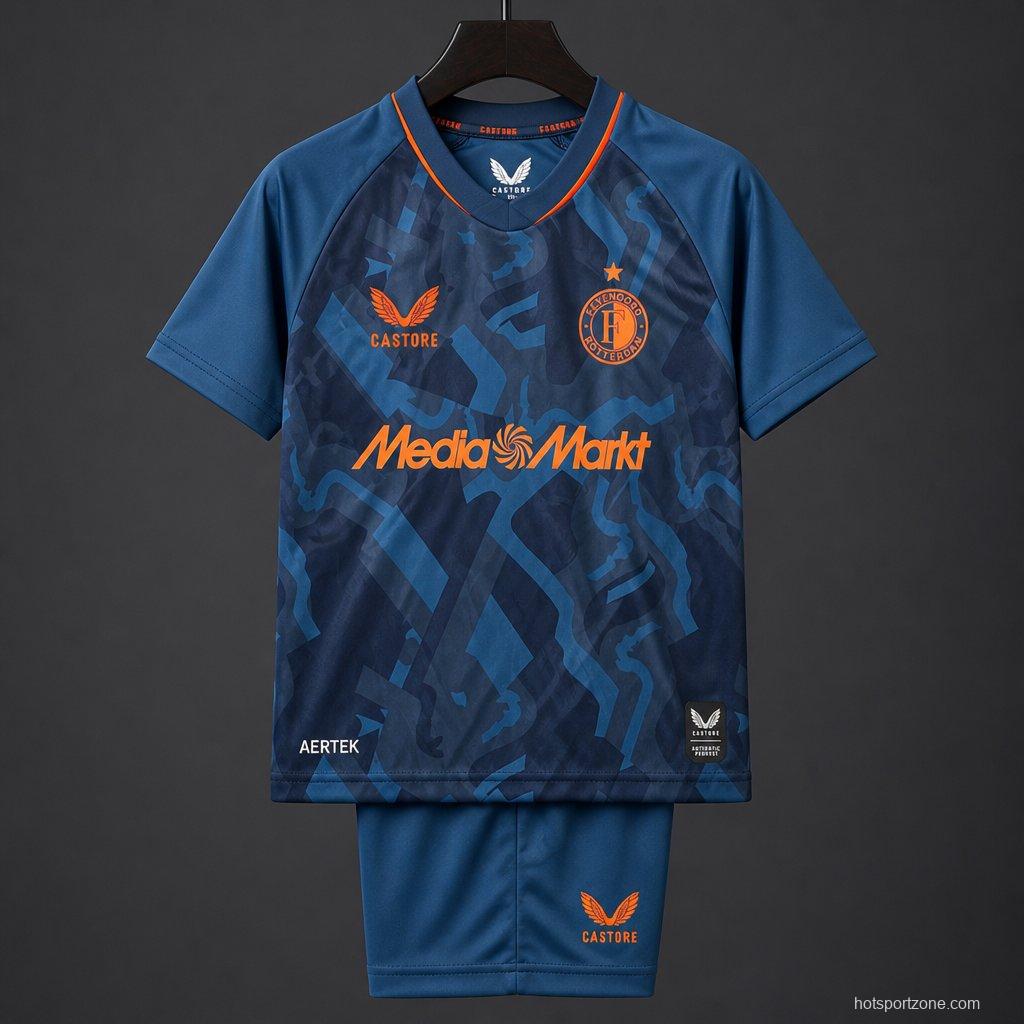 26/27 Kids Feyenoord Rotterdam Training Navy Blue Jersey