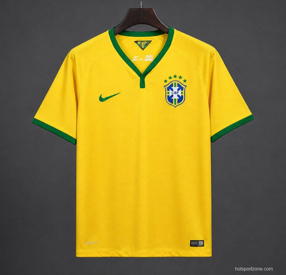 Retro 2014 Brazil Home Jersey
