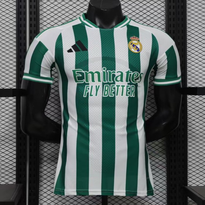 Player Version 26/27 Real Madrid Green & White Stripes Special Edition Jersey