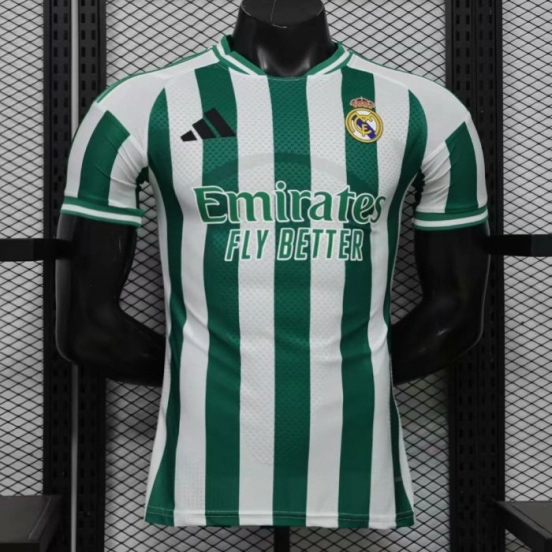 Player Version 26/27 Real Madrid Green & White Stripes Special Edition Jersey