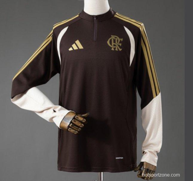 26/27 Flamengo Long Sleeved Training Jersey Uniform Brown