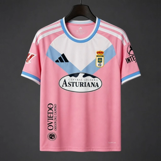26/27 Real Oviedo Away Pink Jersey