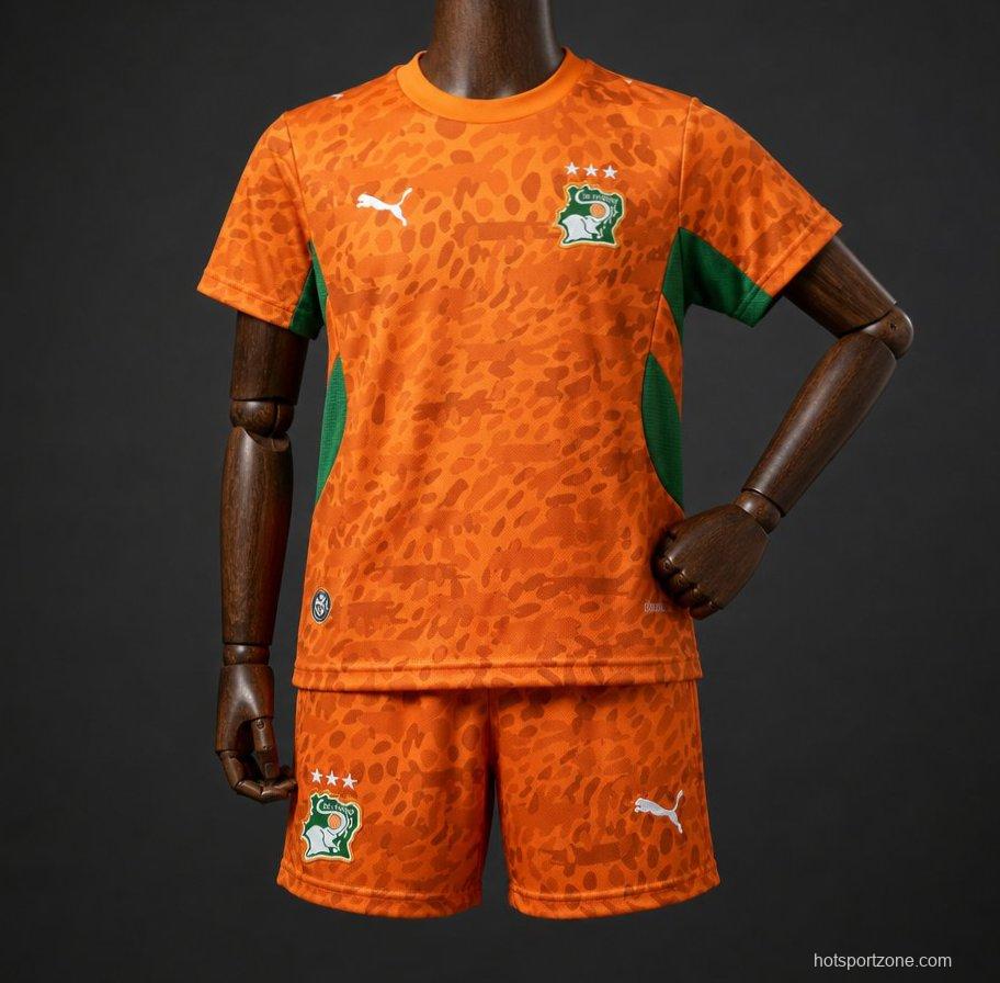 2026 Kids Ivory Coast World Cup Home Kit