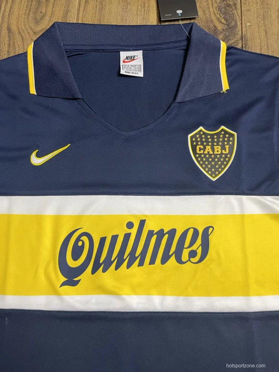 Retro 96/97 Boca Juniors Home Long Sleeve Jersey