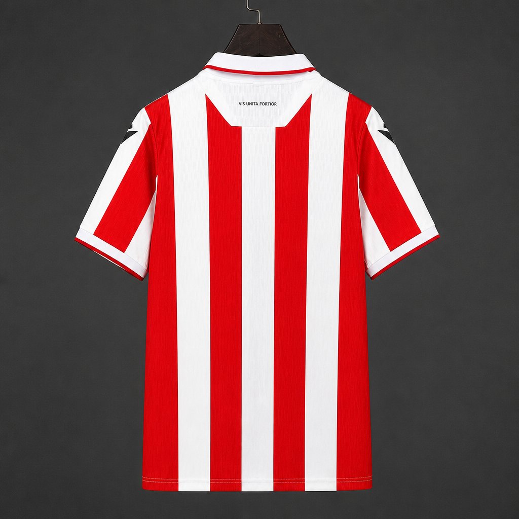 26/27 Stoke City Home Red Stripes Jersey