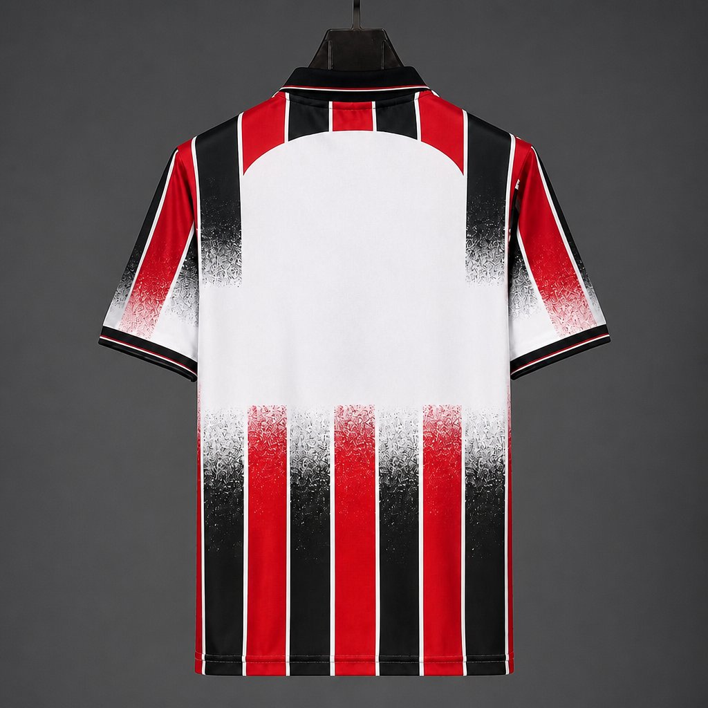Retro 93/94 Wattenscheid 09 Home Red/Black Vertical Stripes Jersey
