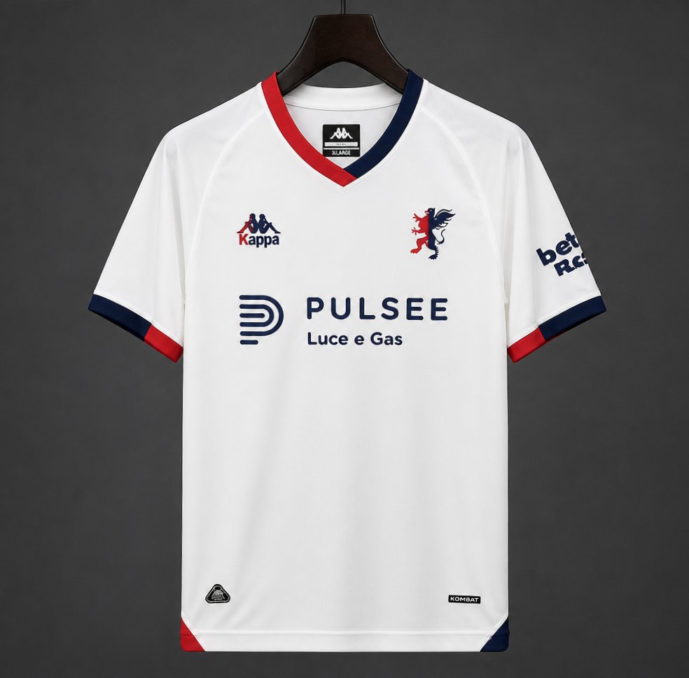 26/27 Genoa Away White Jersey