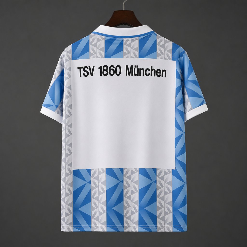 Retro 1992/93 TSV 1860 Munich Home Blue & White Stripe Jersey