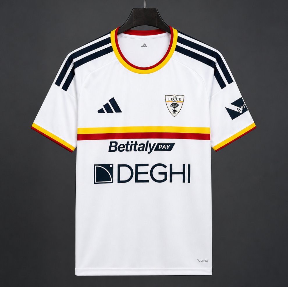 26/27 Lecce Away White Jersey