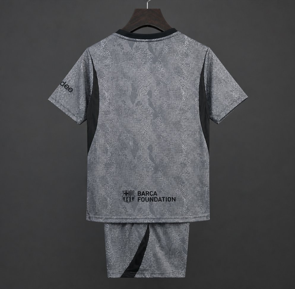 26/27 Kids Barcelona Goalkeeper Grey Jersey