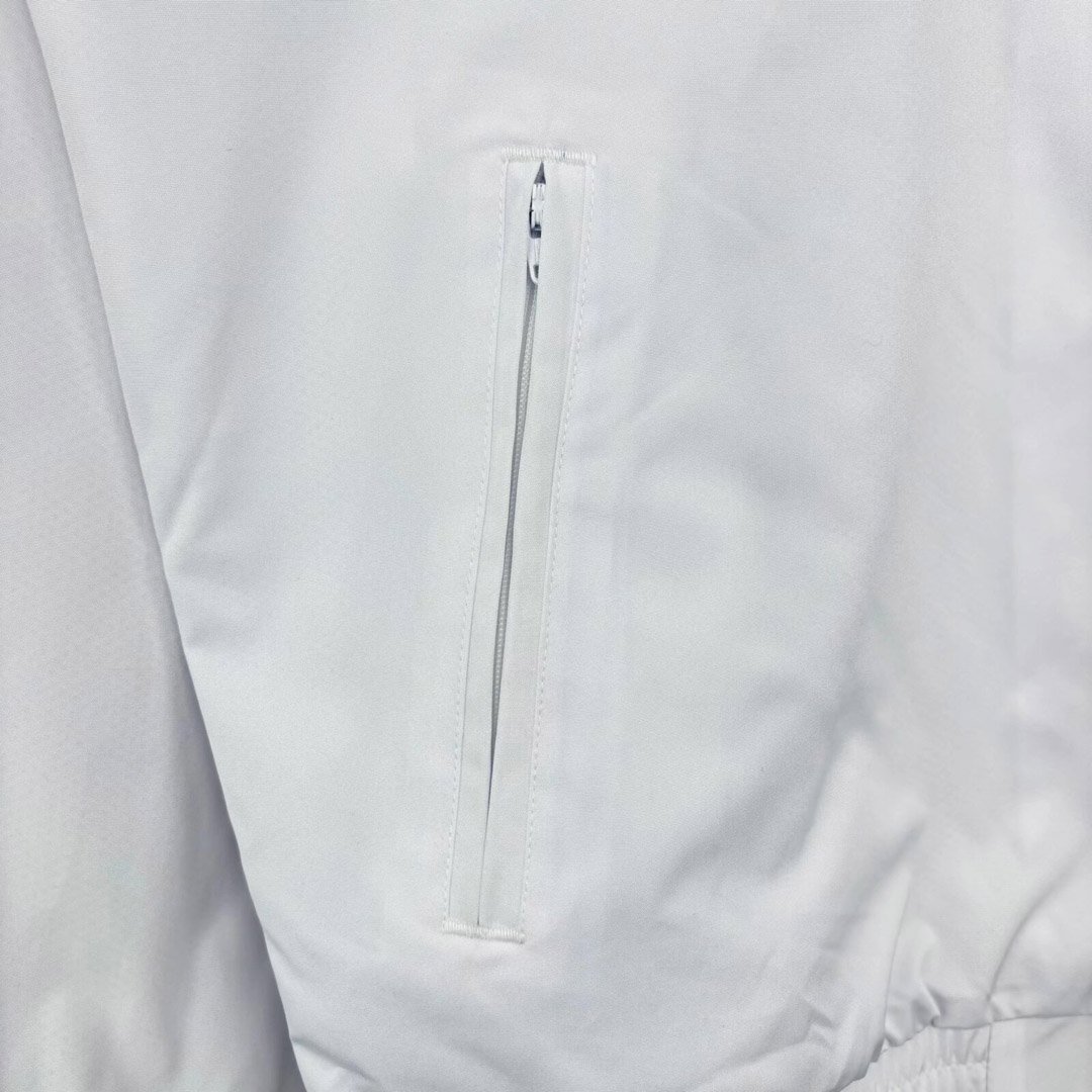 26/27 Newcastle United  White Full Zipper Windbreaker Jacket