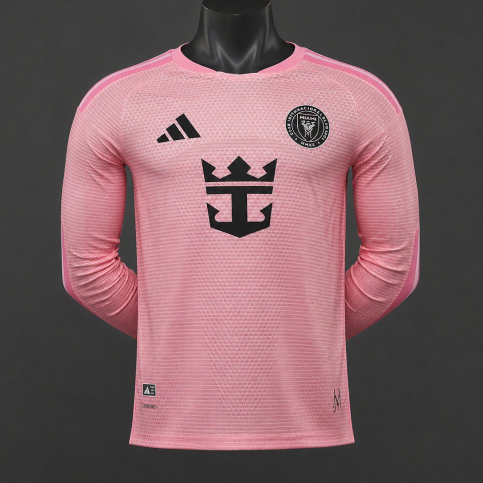 Player Version 26/27 Inter Miami CF Home Pink Long Sleeve Jersey