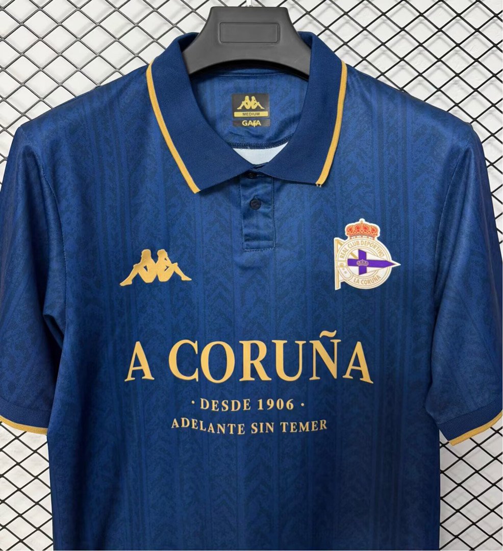 26/27 RC Deportivo de La Coruña 120th Anniversary Special Edition Blue Polo Jersey