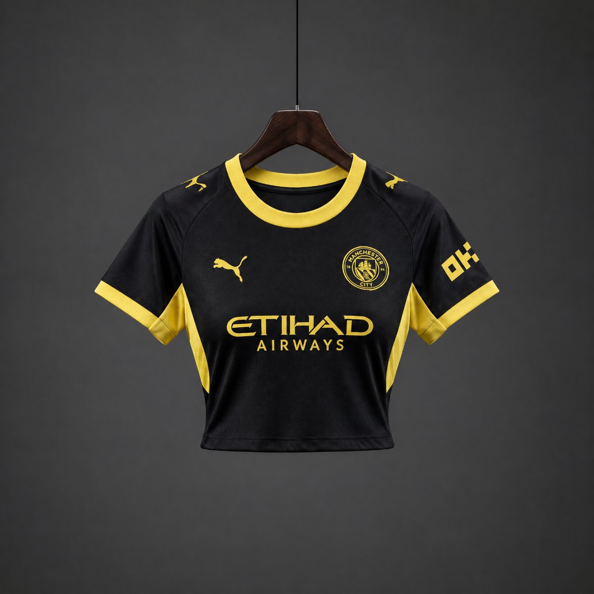 26/27 Manchester City Away Black Women Crop Jersey